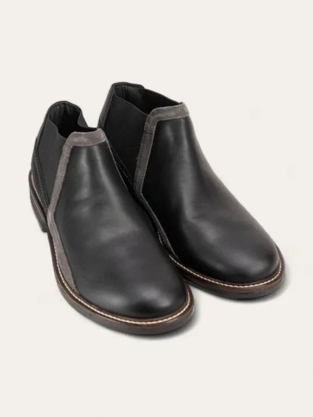Naot  Business Boot, Black Leather/Grey Suede  Women Size 42 (11- 11.5 US)  NIB